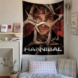 Hannibal Classic Movie Printed Large Wall Tapestry Cheap Hippie Wall Hanging Bohemian Wall Tapestries Mandala Home Decor