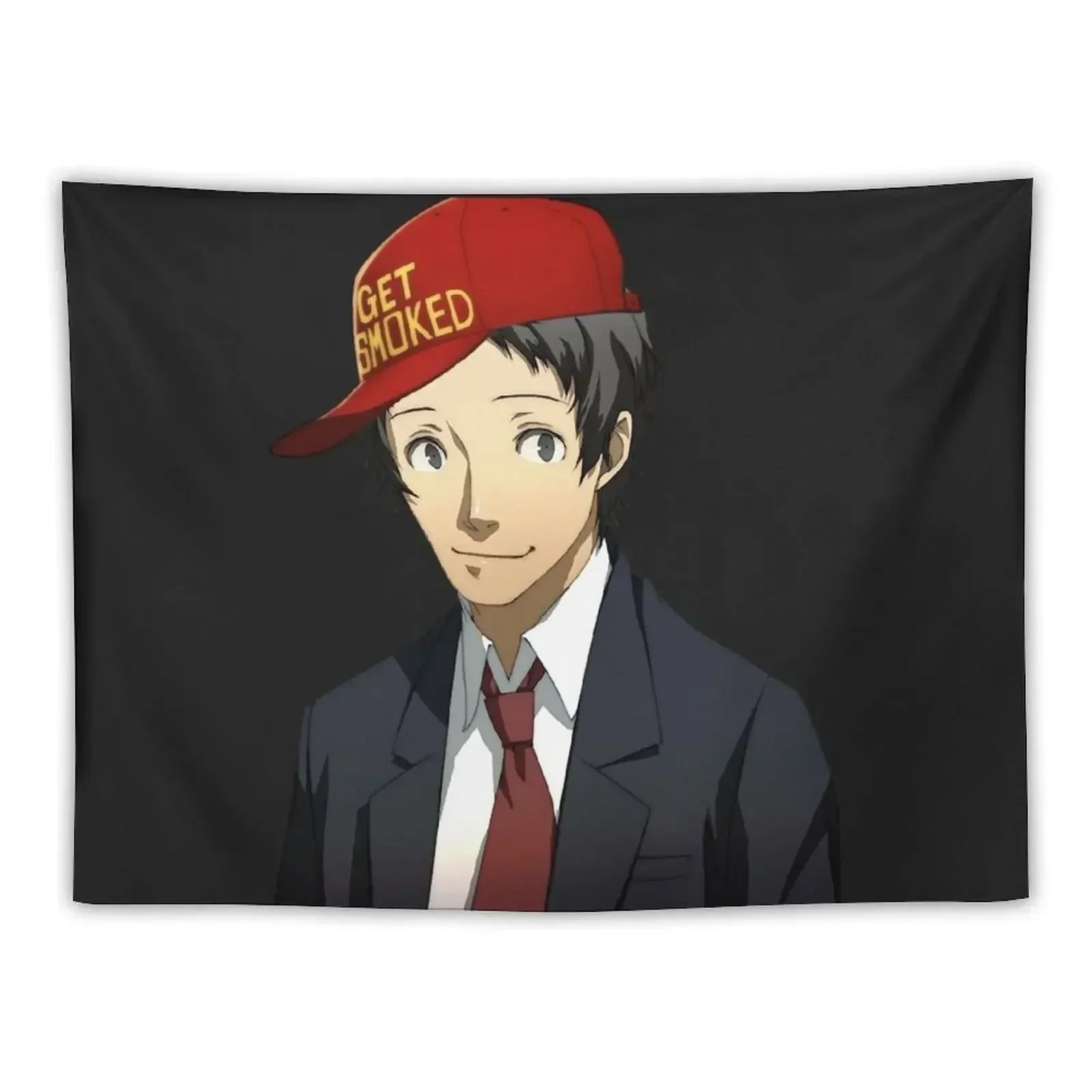 Tohru Adachi Gets Tohru Adachi smoked Sticker Tapestry On The Wall Decoration Bedroom Decoration Room Tapestry