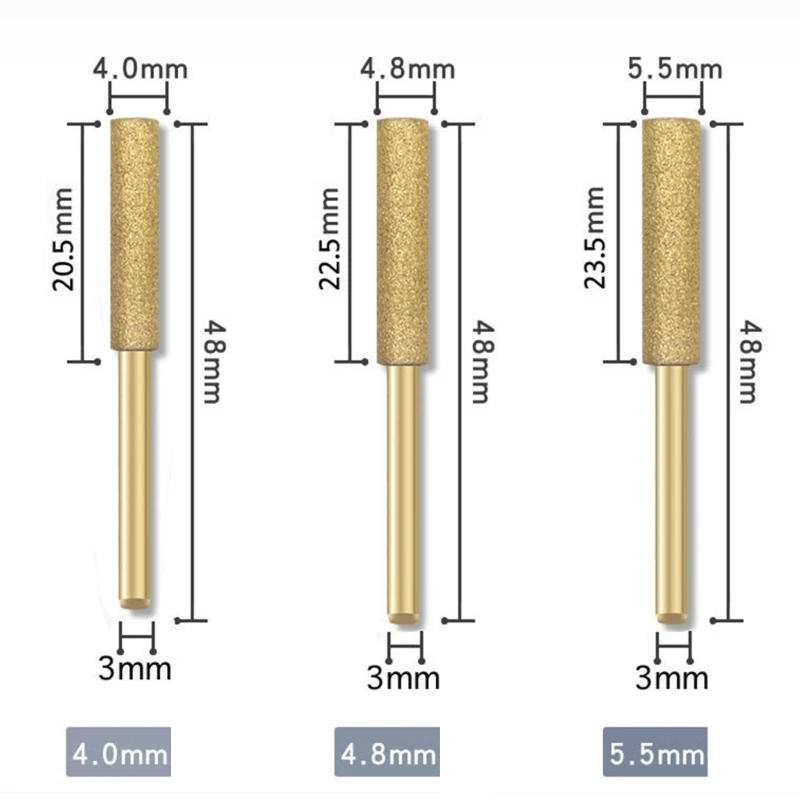 6pcs Chainsaw Sharpening หินขัดเครื่องมือสำหรับเลื่อยโซ่ไฟฟ้าขัดโลหะ,เลื่อยโซ่บดหัว