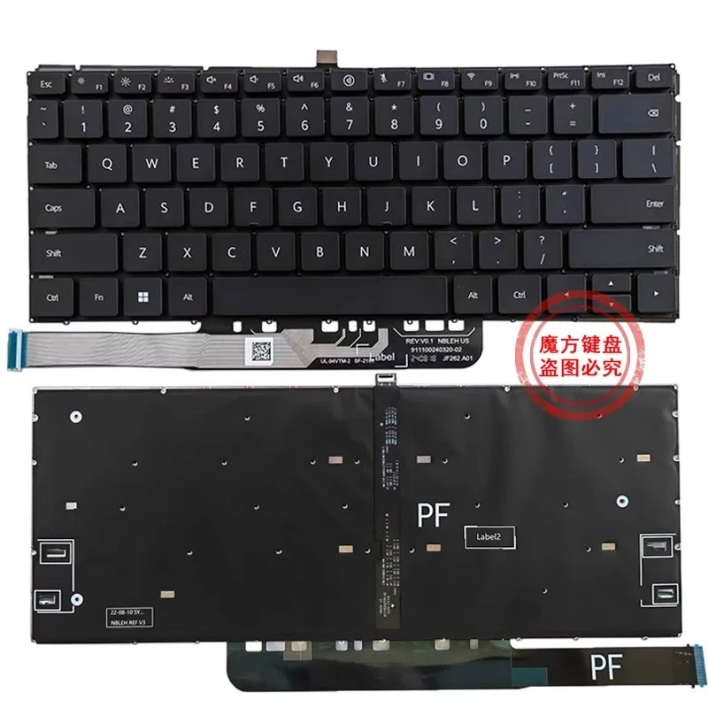 

New US Keyboard for Huawei Madebook x Pro D14 YTFZ-5851SP Keyboard Backlight