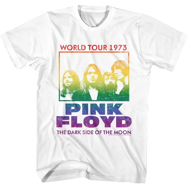 2026 Dark Side of The Moon Pink Floyd Band T-Shirt 100% Cotton Graphic Tee Men Women Summer Streetwear Top Ins Y2k
