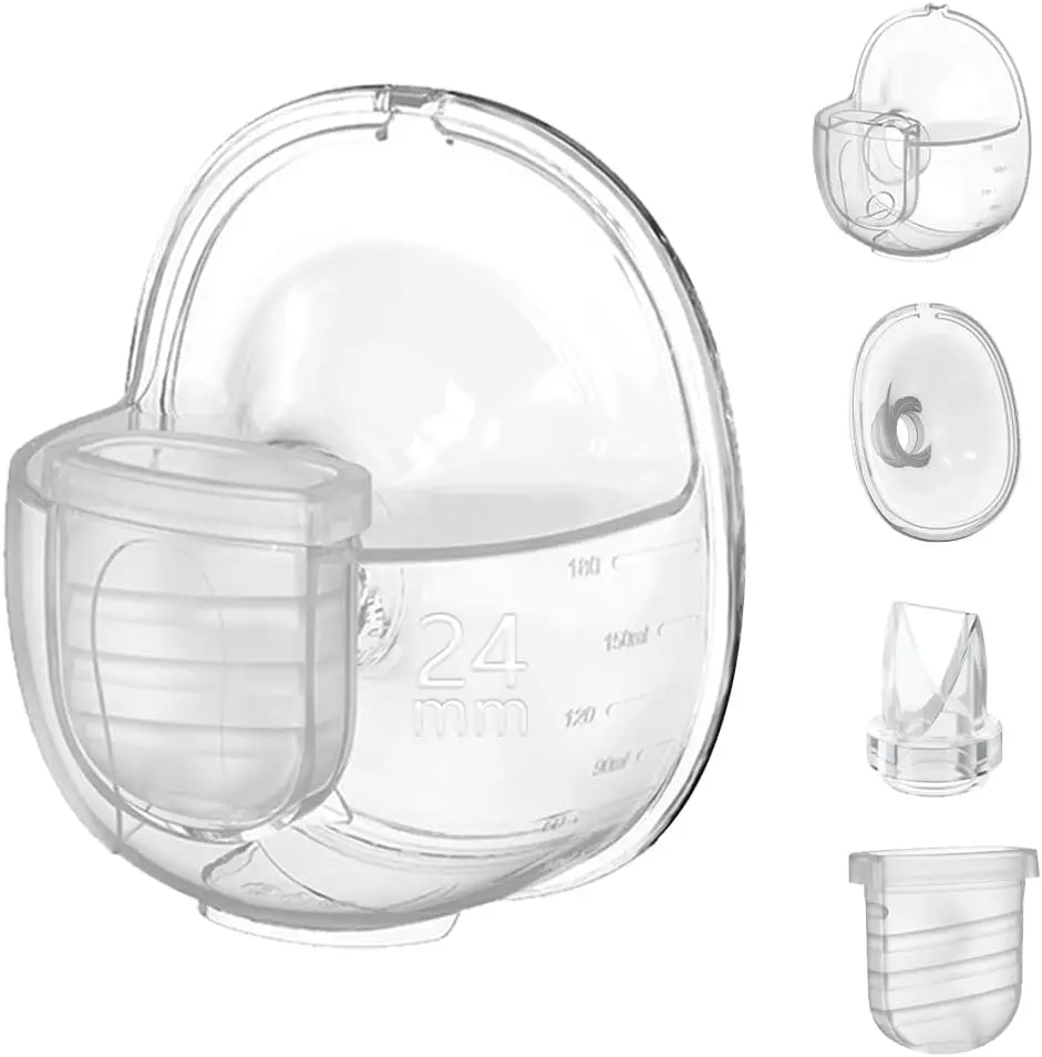 Full S32 Breast Pump Set with 24/27mm Flange for NCVI NICEGREEN Nuliie Zooawa Sunnaltree Wearable Breast Pump Replacement Parts