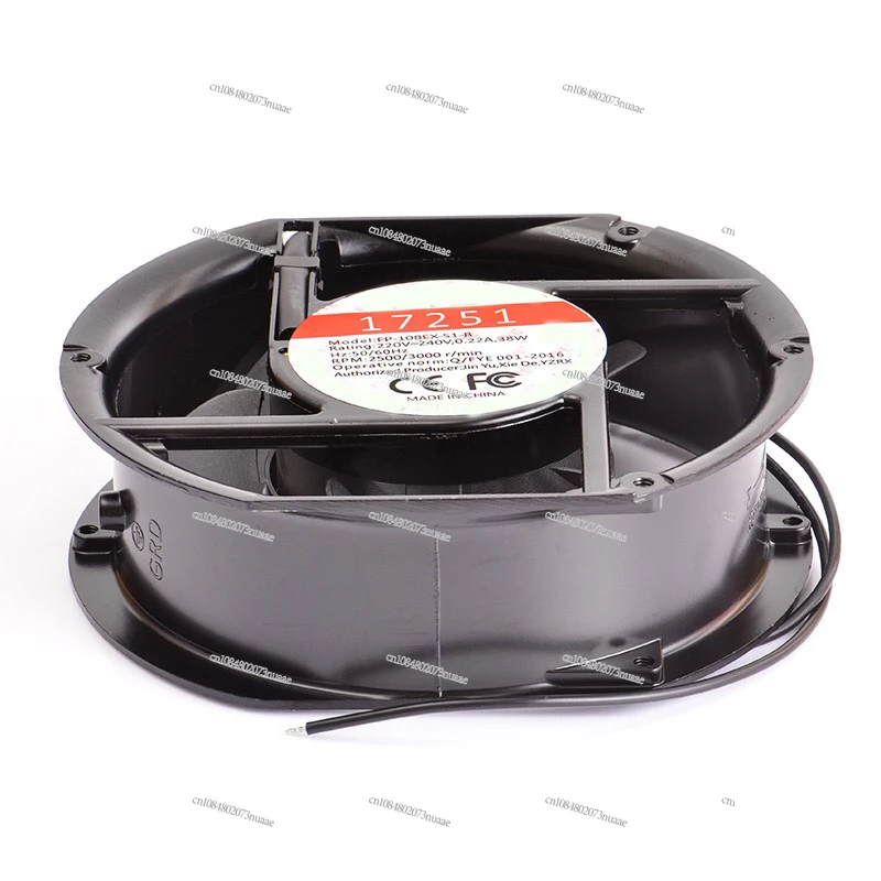 

17250 Маленький бесшумный осевой вентилятор FP-108Ex-S1-B 220 В с шариковым охлаждающим вентилятором с двойным подшипником, провод из чистой меди