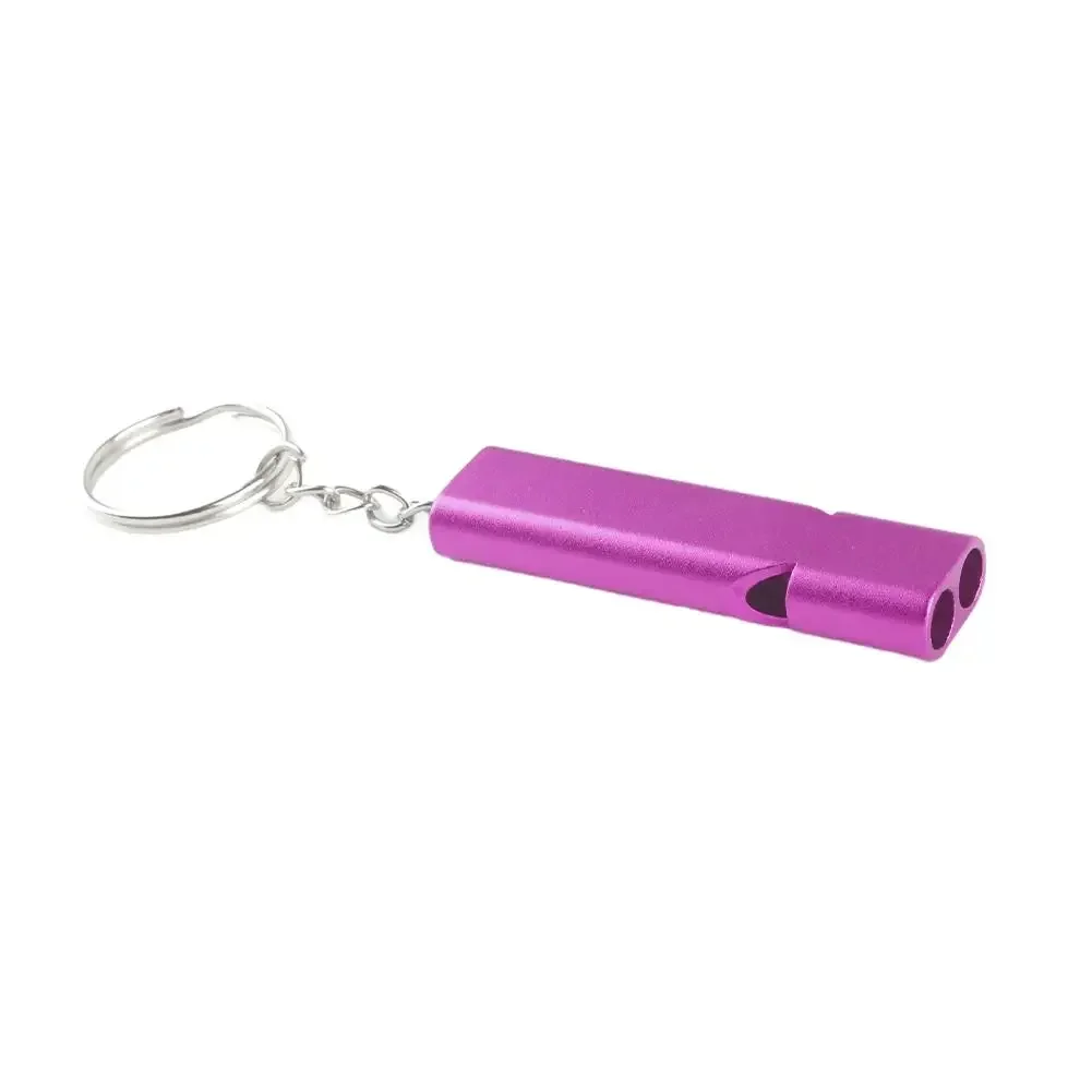1-3PC Dual Frequency Survival Whistle Flat Metal Whistle for Outdoor Hiking Climbing Emergence Whistle Tools