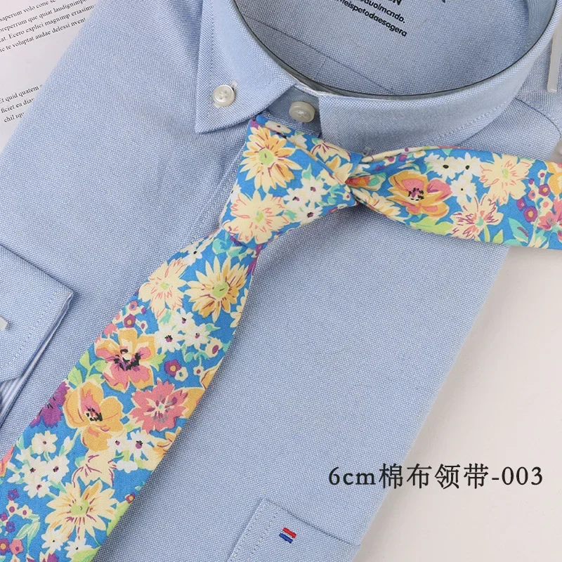 メンズネクタイ-6-センチメートル花柄トレンディなネクタイカジュアルアパレルアクセサリーフォーマルな服装集まり結婚式男性ネクタイ