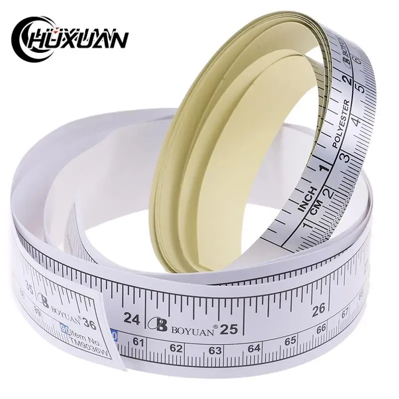 1Pc 90/151cm Self Adhesive Metric Measure Tape Vinyl Ruler For Sewing Machine Sticke