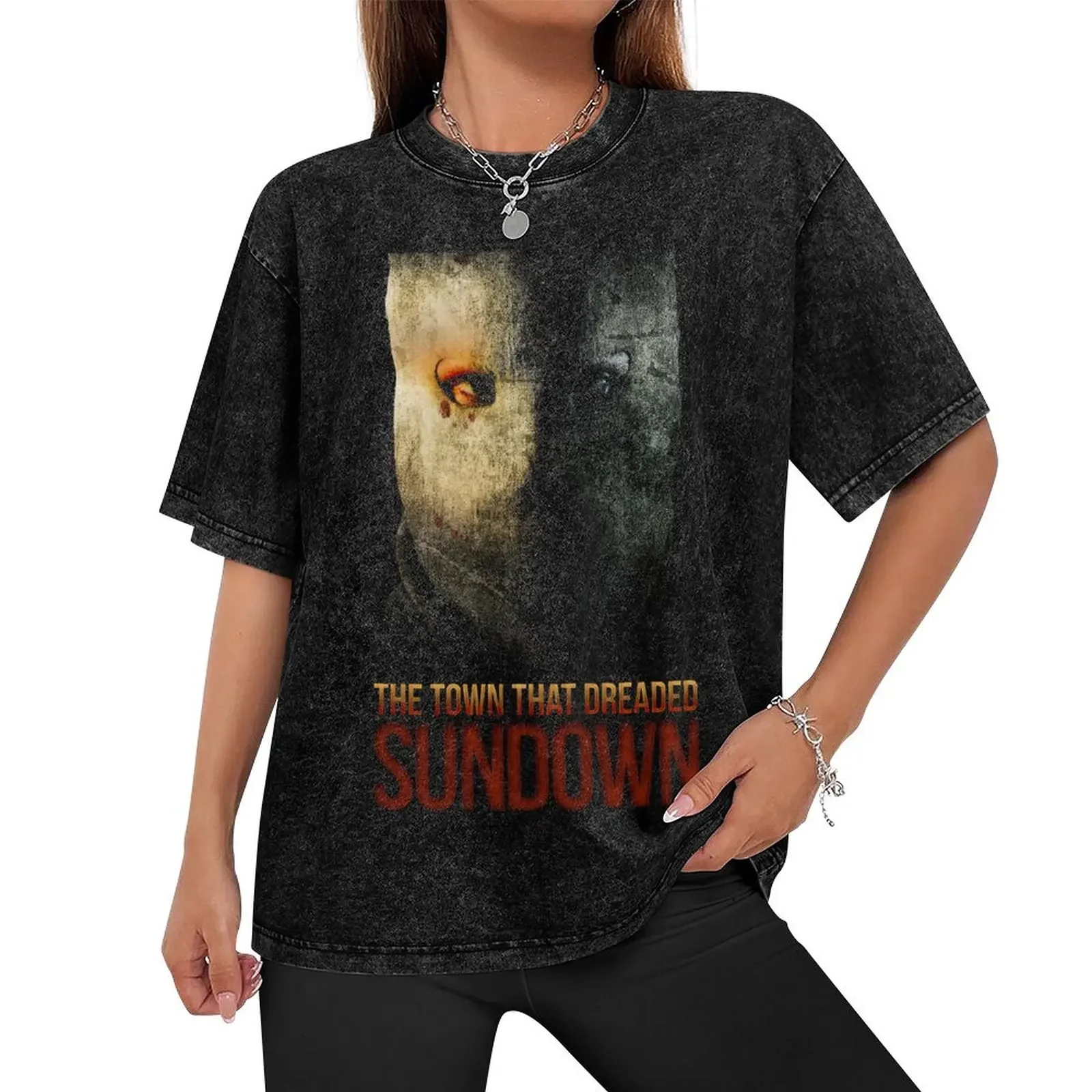 The Town That Dreaded Sundown Horror Movie T-Shirt anime stuff vintage graphic tee tops new edition mens tall t shirts