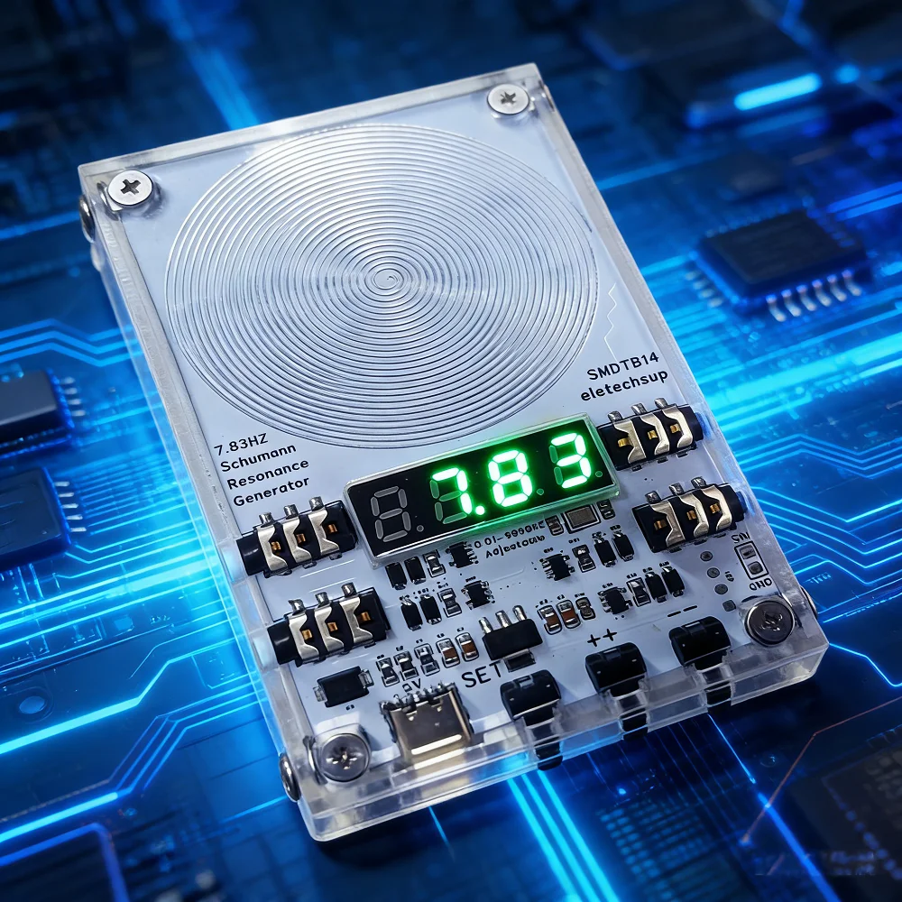 4CH High Precision Pure Sine Wave Signal Generator 783Hz Schumann Resonance External Antenna