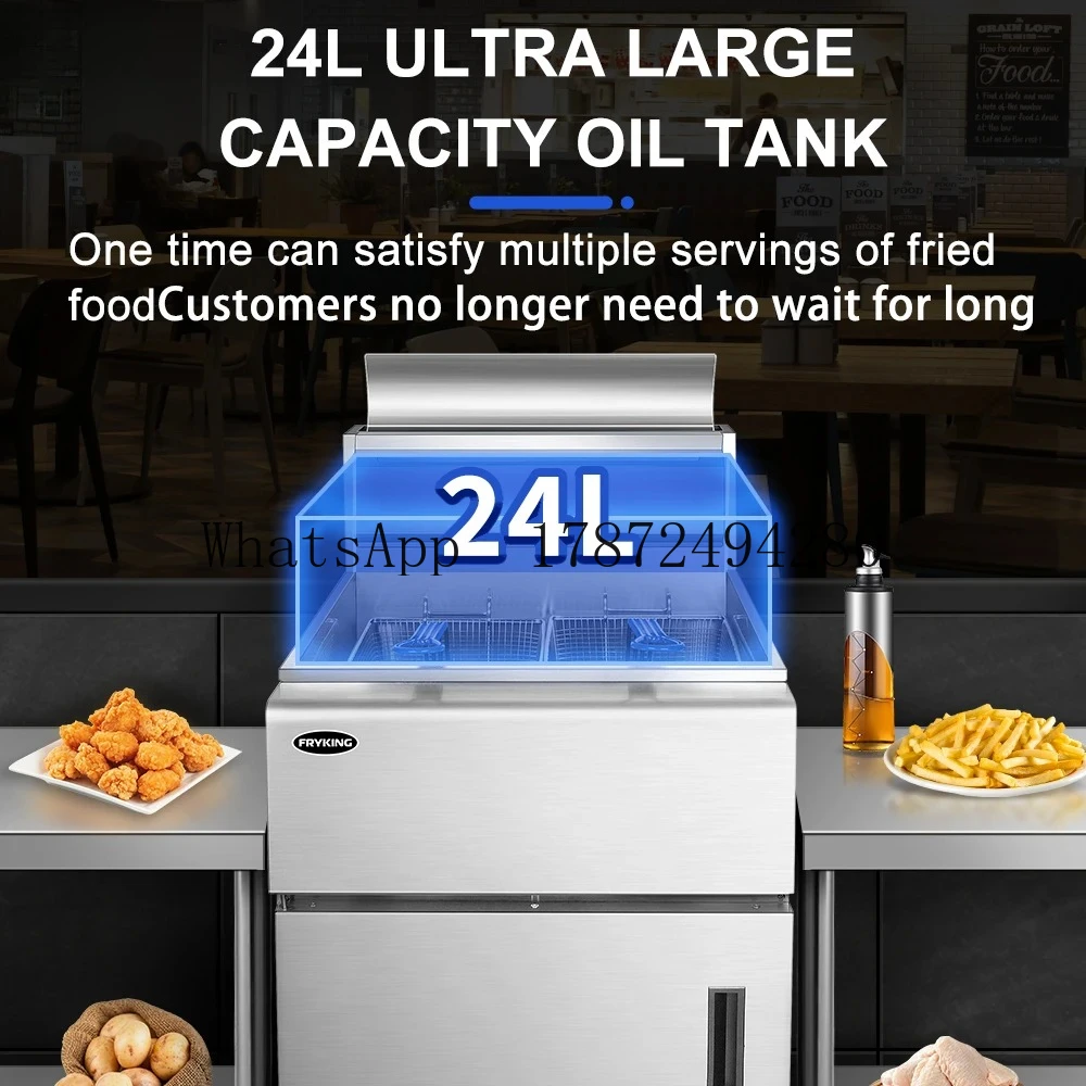 

Wholesale Multifunctional Fish and Potato Chips Machine Two-Tank Fryer Suitable for Hotels&restaurants