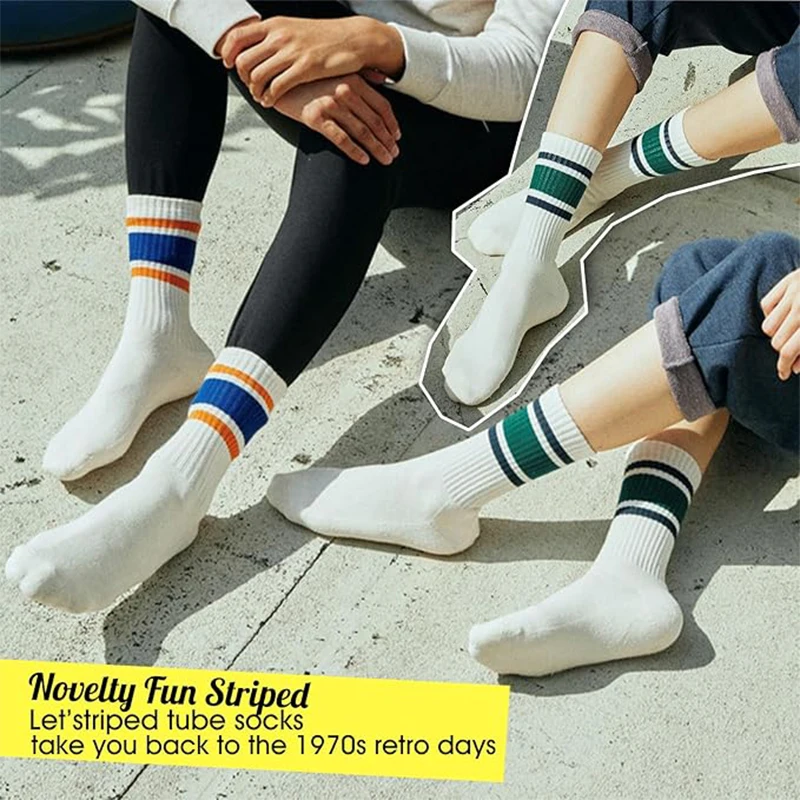 Lässige Damensocken, Damen-Wadensocken, Damen-Slouch-Socken, Damen-Baumwollsocken, Radsocken, Sportsocken – Detail 18