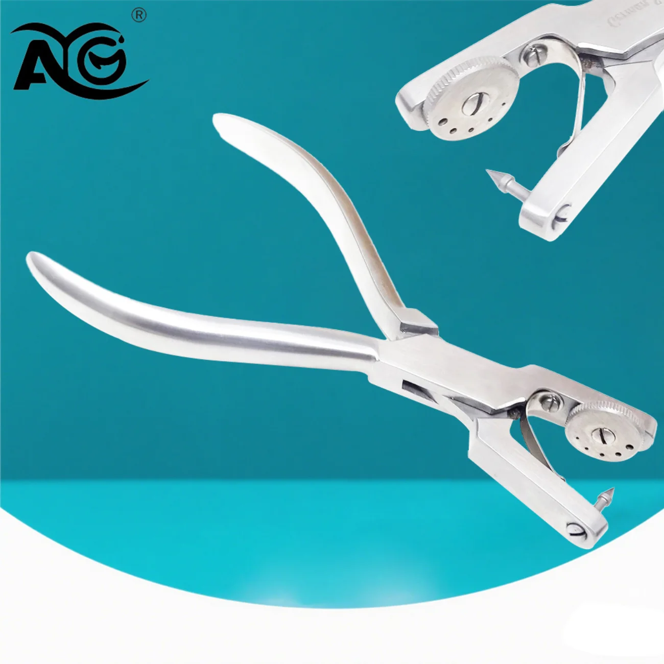 

1 шт. AG стоматологические плоскогубцы для дырокола для стоматологической клиники, перфоратор, резиновые ортодонтические стоматологические инструменты