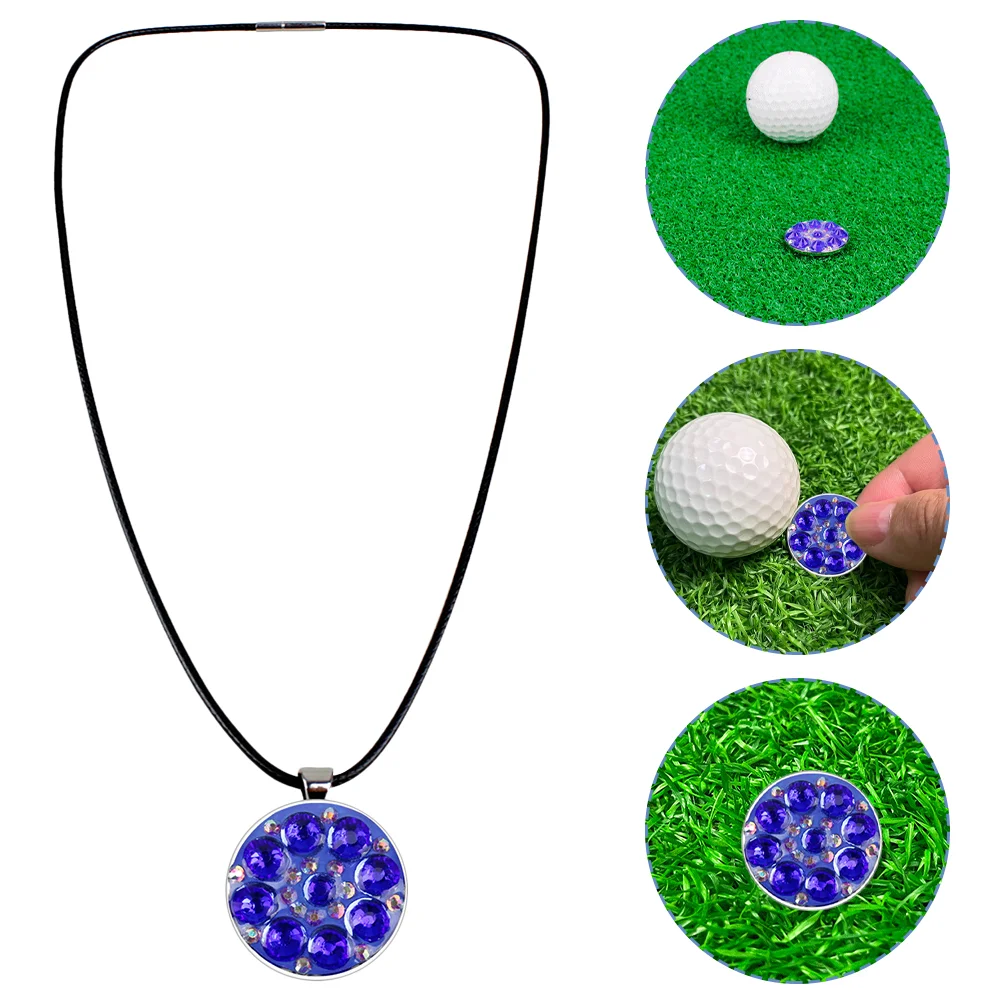 

Golf Necklace Hat Clip Ball Markers Accessory Zinc Alloy Decorative Supplies Portable