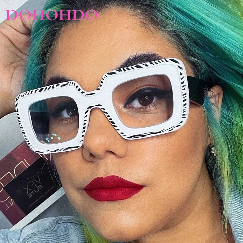 

New Fashion Stripe Square Big Frame Women Sunglasses Luxury Punk Design Men Sunglass Drive Travel UV400 Windproof Goggles Lentes