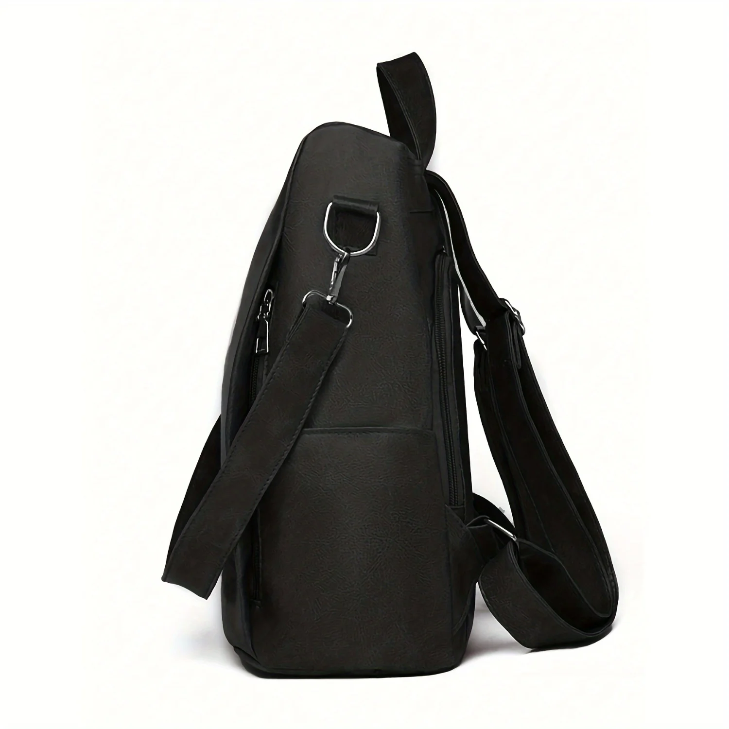 Fashionable Casual PU Leather Backpack, Anti-Theft Travel & Sports Backpack, Ideal For Outing And Daily Commute