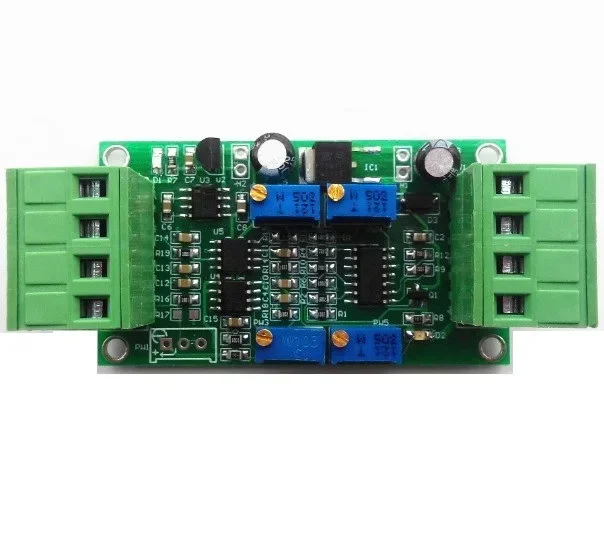 Módulo amplificador transmisor de Sensor de celda de carga, 0-5V, 0-10V, 4-20mA, transmisor de voltaje de corriente, módulo de Sensor de pesaje de DC12-24V