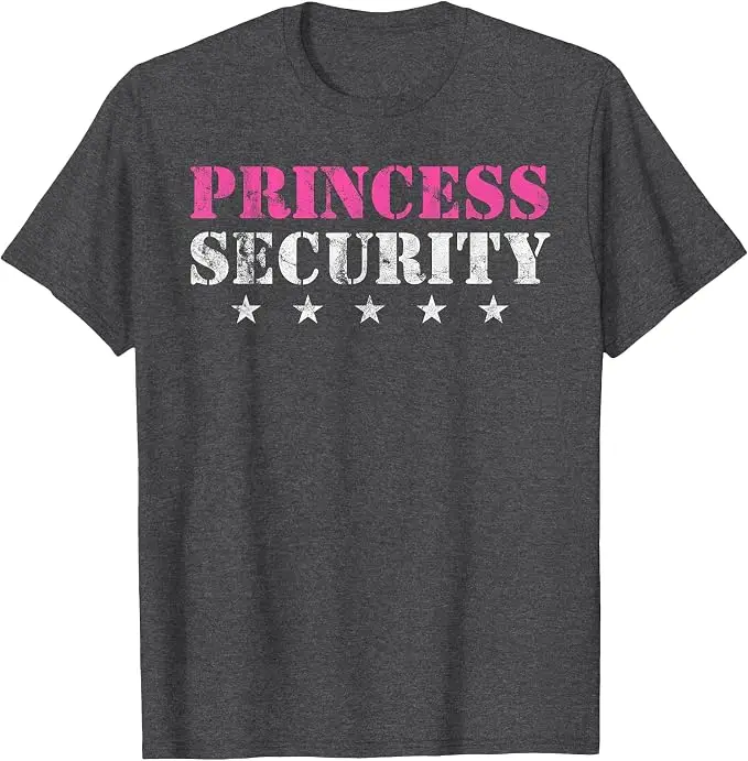 Prinzessinnen-Sicherheits-Geburtstagsparty Lustiges Papa-Mädchen-Freund-T-Shirt Y2k Herrenmode Vater-Ehemann Neuheit Geschenk Persönlichkeits-T-Shirt – Detail 9