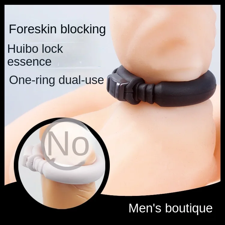 Male Spermatic Ring Phimosis Corrector with O-ring of Prepuce-blocking Ring Adult Toys Penis Cock Ring