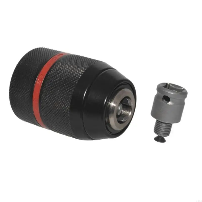 U4LA 2x Keyless Drill Chuck Converter 1/2-20UNF 1,5-13 mm Square esagonale per martello rotante