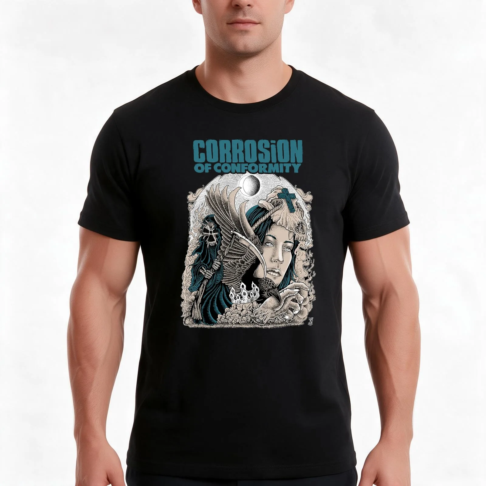 Corrosion of Conformity T-Shirt Summer Casual Cotton Tee Oversized Streetwear Tops Vintage Graphic Print Unisex Men Women