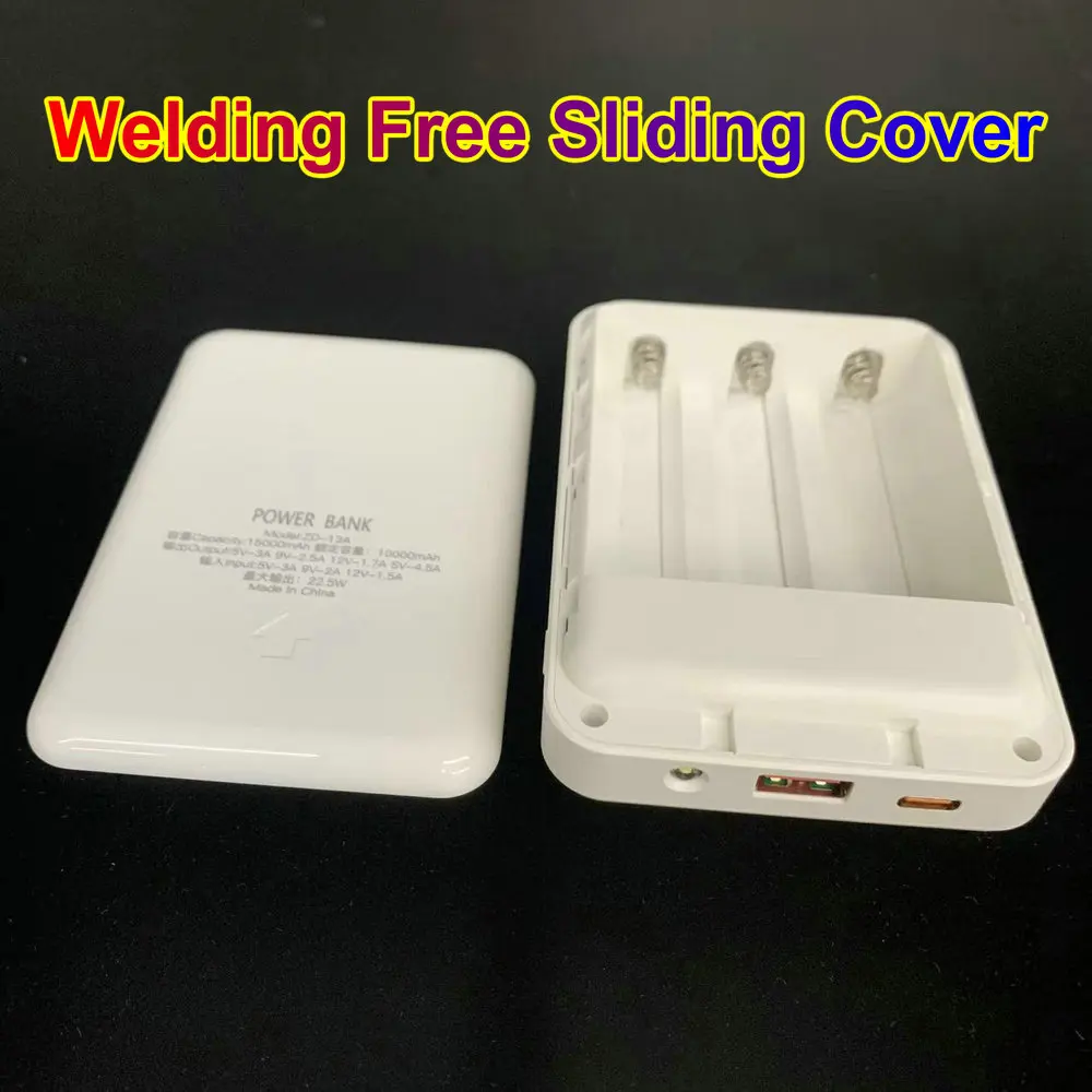 21700 Body Empty Battery Power Bank Case Detachable 22.5W Fast Charging Powerbank Housing Shell DIY Battery Holder Storage Box