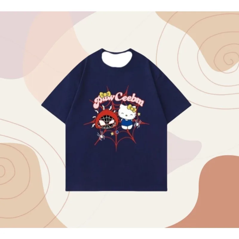 

MOTO-Hello Kitty Детская летняя коллекция с короткими рукавами и 3D-принтом