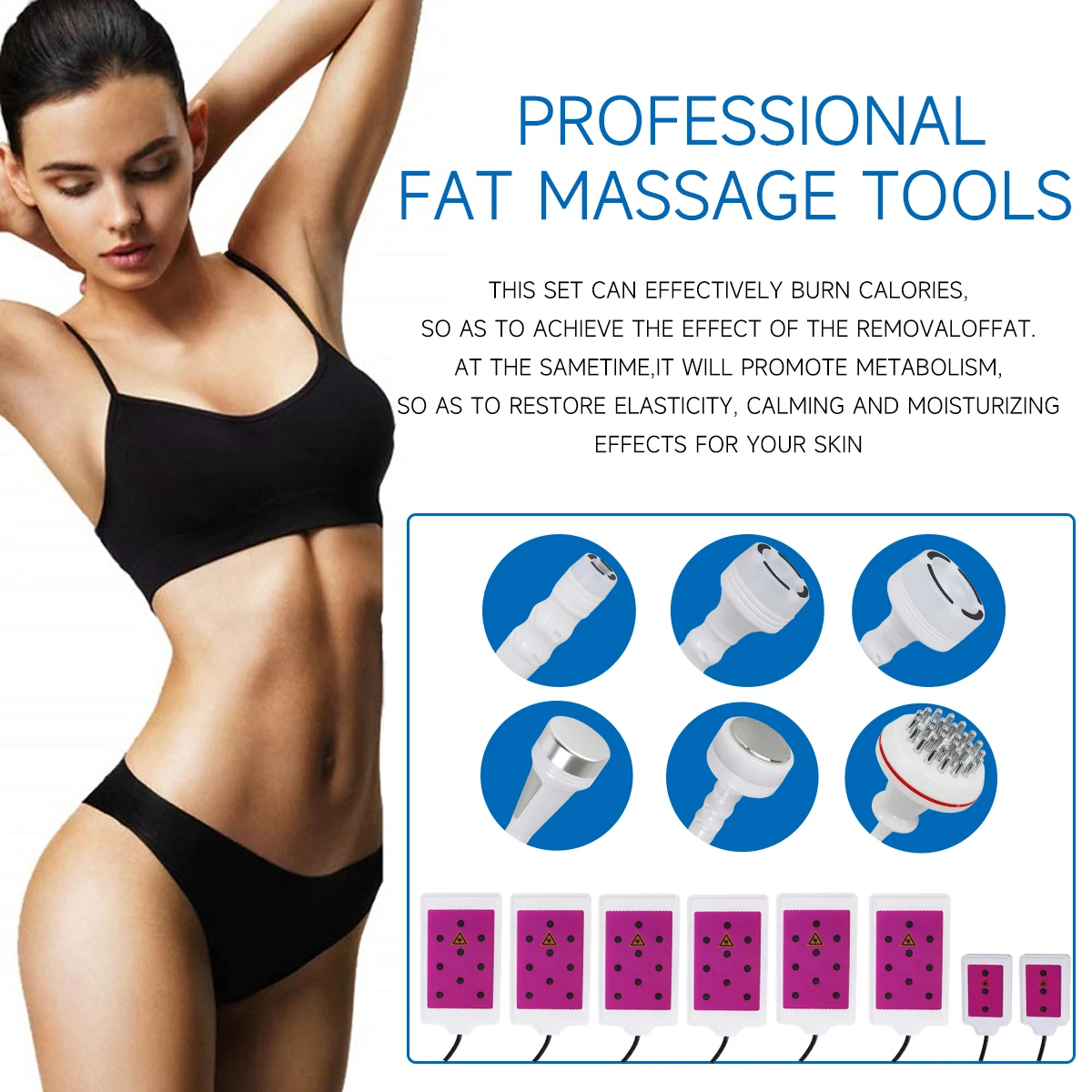 Meisikang 120K Kavitation Vakuum Körper Schlankheitsmaschine, 7 in 1 Multifunktions Schönheitsgerät, Radiofrequenz Lasergerät, Body Shaper, Cellulite Körper Schlankheitsmassagegerät – Detail 4