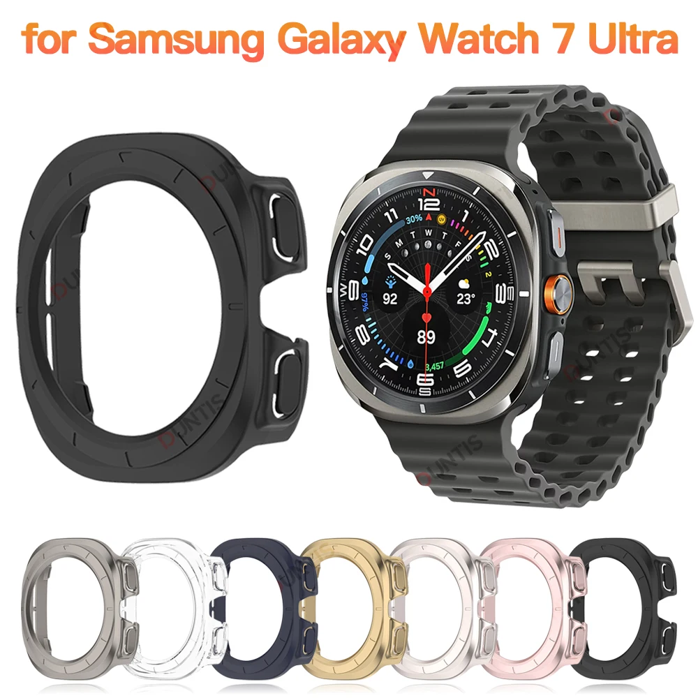 Case for Samsung Galaxy Watch Ultra 47mm Watch Protective Cover Scratch resistant Matte Slim hollow Shell for Galaxy Watch Ultra