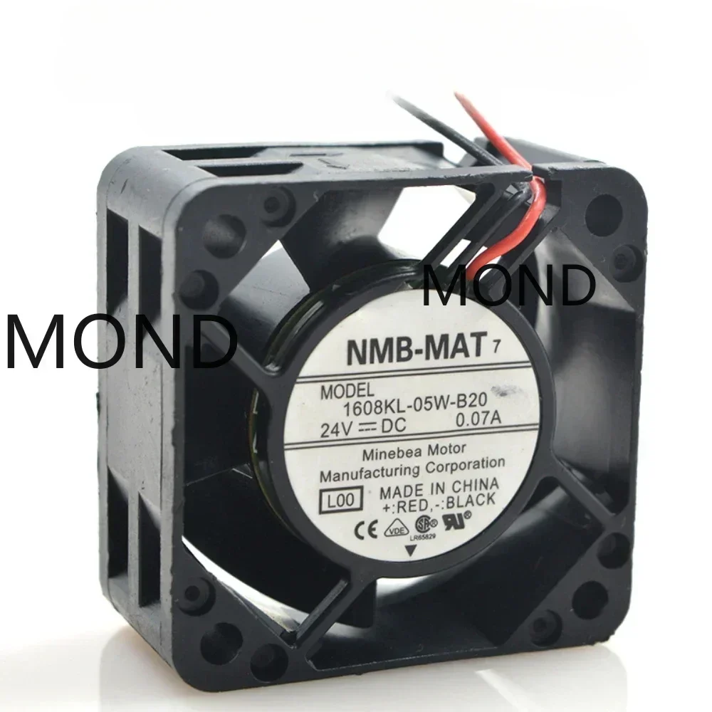 NMB 1608KL-05W-B20 Server Cooling Fan NMB-MAT DC 24V 4CM 4020 0.07A High Air Axial Flow CPU Inverter Radiator