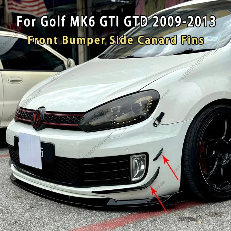 Alerones Laterales Delanteros Estilo RevoZport para Volkswagen Golf Mk6 GTI GTD R R20 2009-2013, Divisores de Aire, Kit de Carrocería Tuning