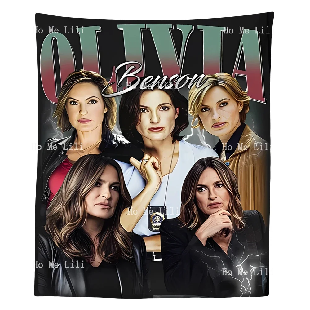 Olivia Benson Mariska Hargitay Elliot Stabler Law And Order Tapestry For Bedroom Aesthetic Nature Decoration