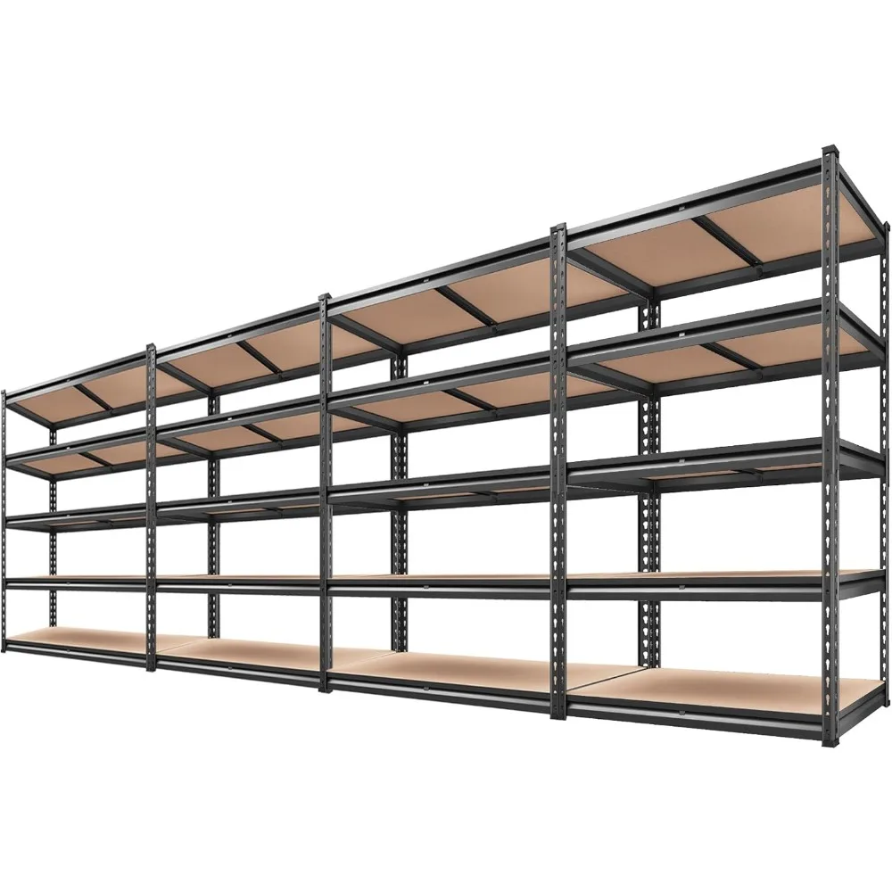 

Garage Shelving Heavy Duty Storage Shelves 2000LBS Adjustable 5 Tier Metal Storage Shelving for Garage Storage Shelving Unit