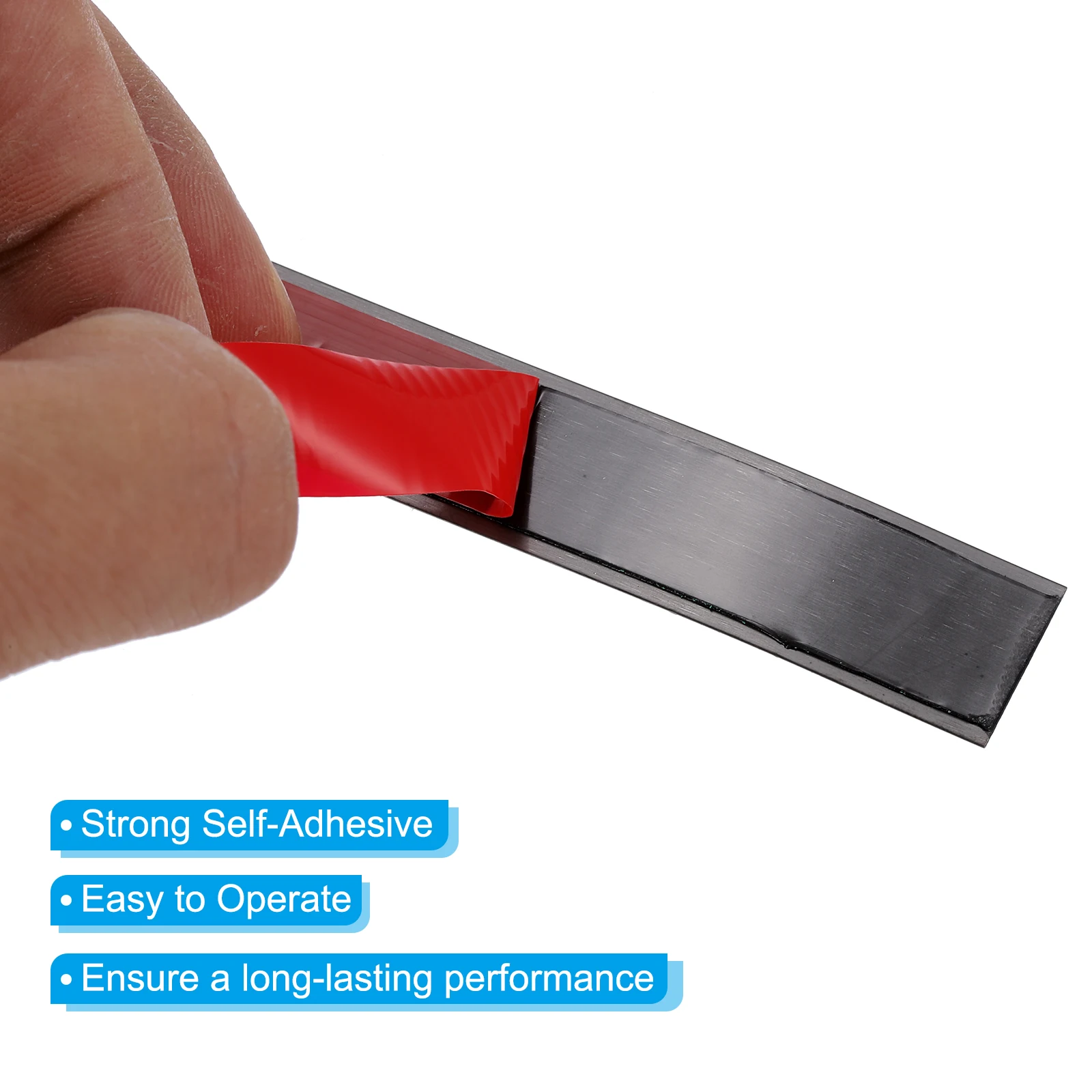 Uxcell 5M Self-Adhesive Wall Trim Moulding Peel and Stick Molding Trim Floor Edge Moulding for Wall Home Corner Decoration