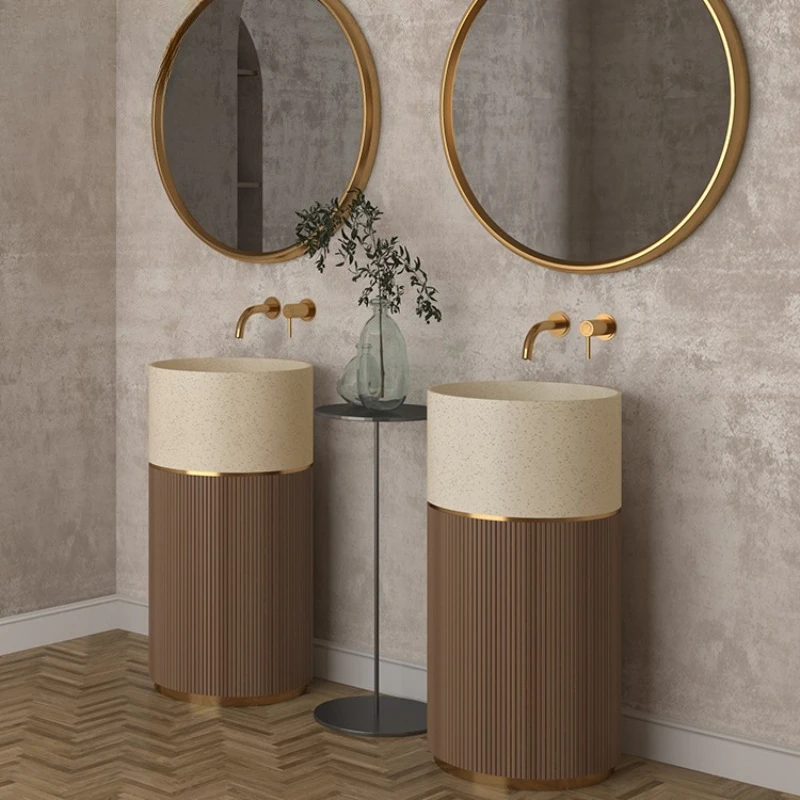 

Column basin splicing independent basin artificial stone sink bathroom column base bathroom
