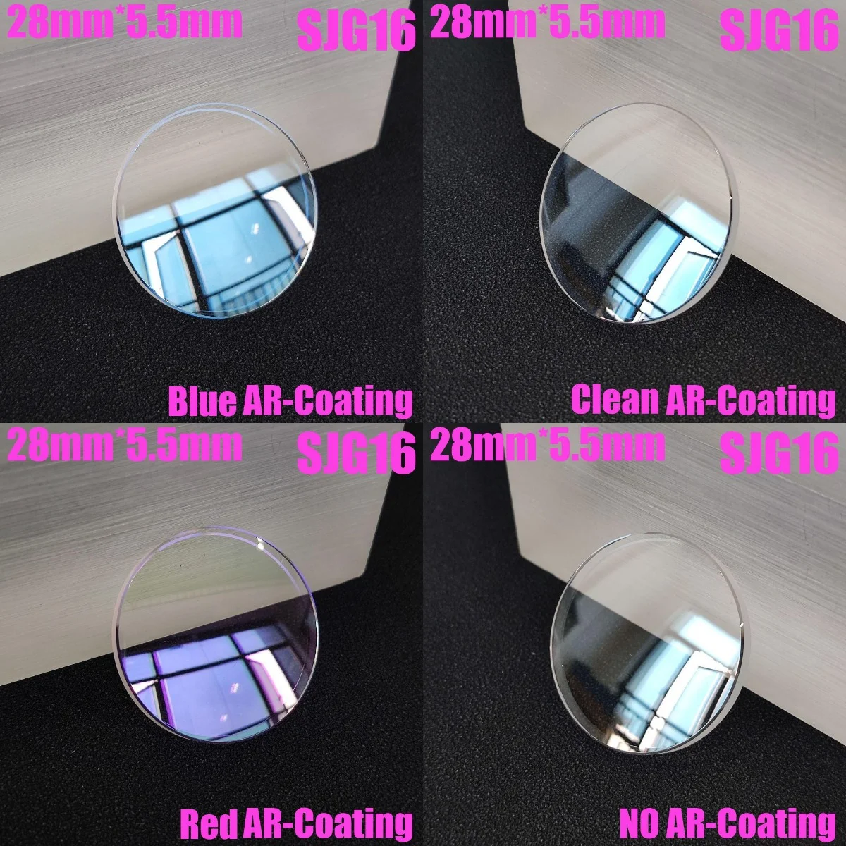 

28*5.5mm Sapphire crystal double domed SKX013 SKX015 Blue/Red/Clear AR Coating Watch Glass Mod Parts Replacement