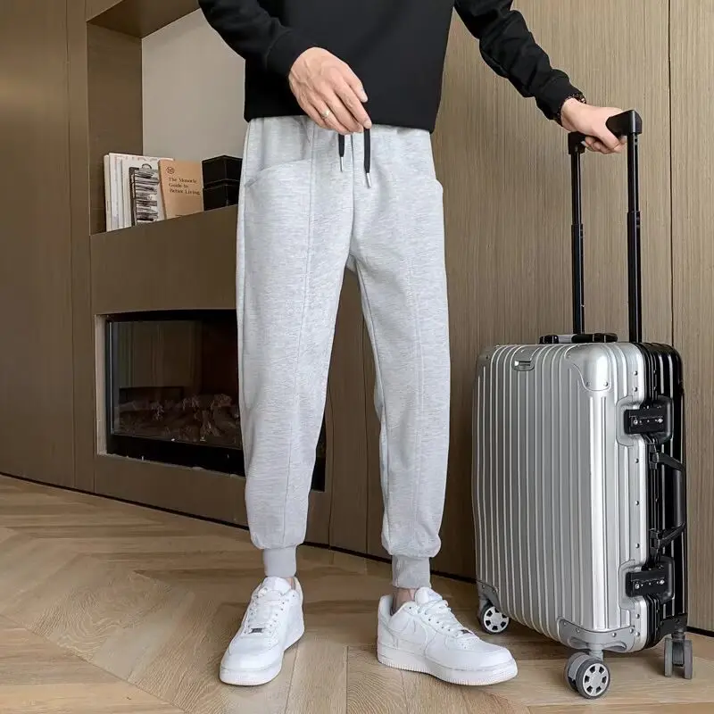 

Man Sports Pants Plain Joggers Harem Plus Big Size Retro Fashion Trousers Elegant Autumn Winter High Quality Sweatpants for Men