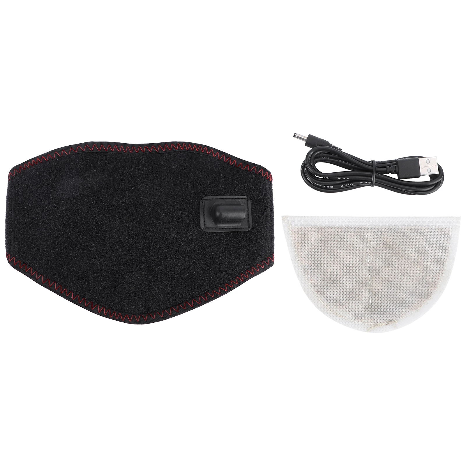 

Electric Neck Strap Massage Belt Self Heating Black Neckband Muscle Relief Pain Tension Therapy Breathing Fabric