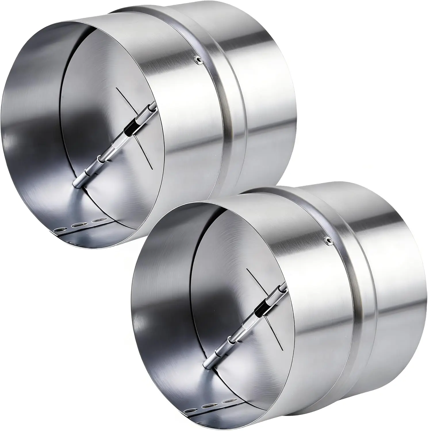 

4-Inch Backdraft Damper Duct, One-Way Airflow Draft Stopper for Dryer, Range Hoods, Bathroom & Kitchen Fans