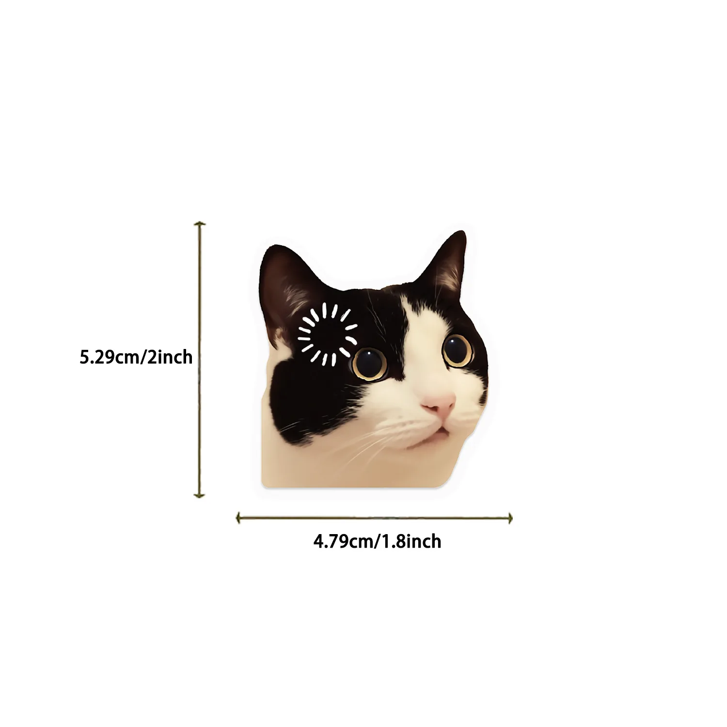 50/100PCS Cartoon Funny Cat Transparent PET Stickers DIY Laptop Scooter Stationery Notebook Stickers Waterproof