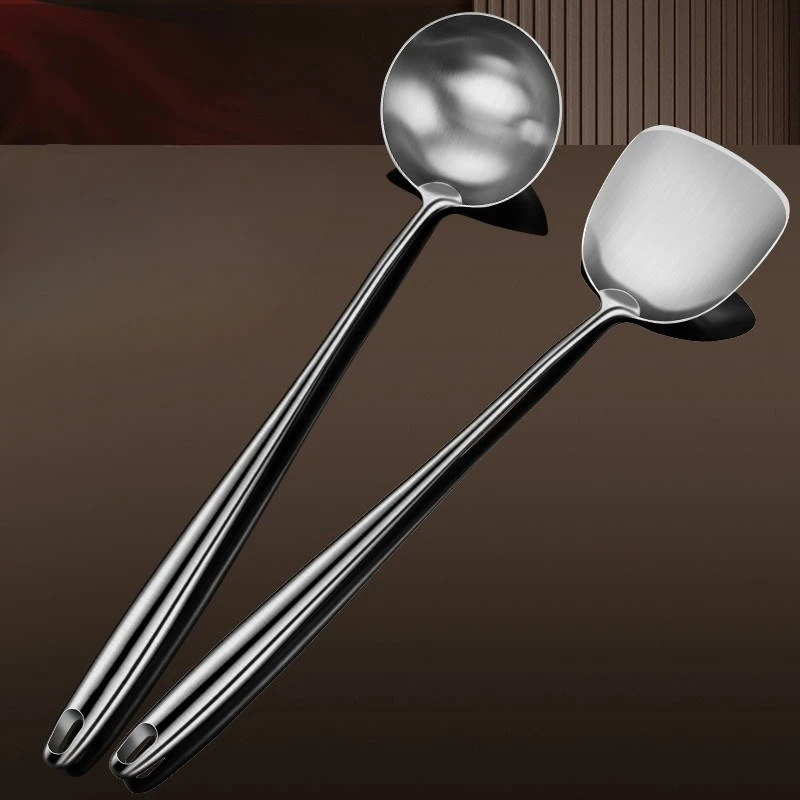 

1PC Chef's Special Cooking Spoon Stainless Steel Extended Household Long Handle Spoon Kitchen Tools Household Goods