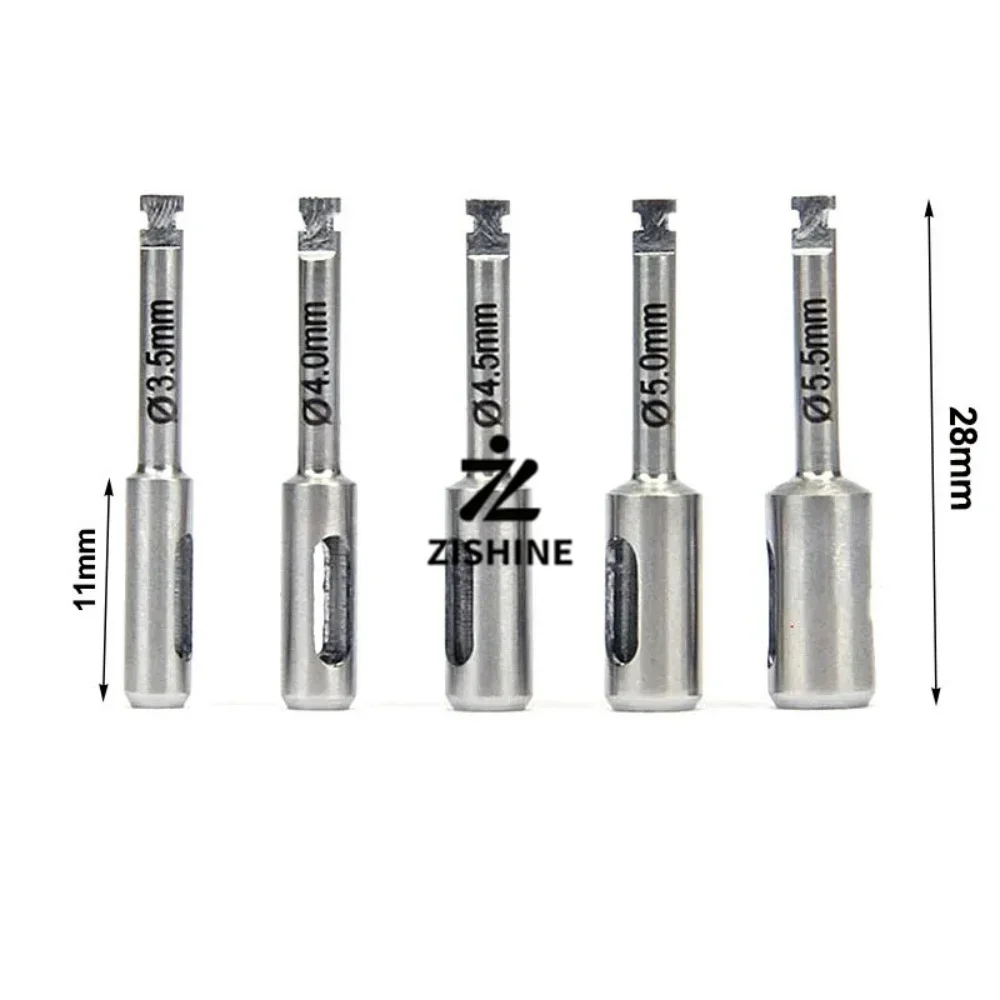 Dental Implant Tissue Punch Set 5Pcs Gingival Circular Cutter Stainless Steel Trephine Burs Oral Surgery Drill with Holder Box