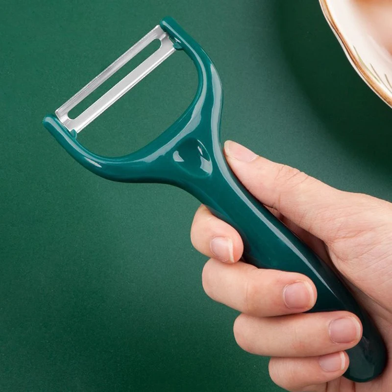 Pelador de frutas y Kiwi de manzana, peladores de verduras de acero inoxidable, pelador Manual portátil, patatas, zanahoria, pepino, herramientas de cocina