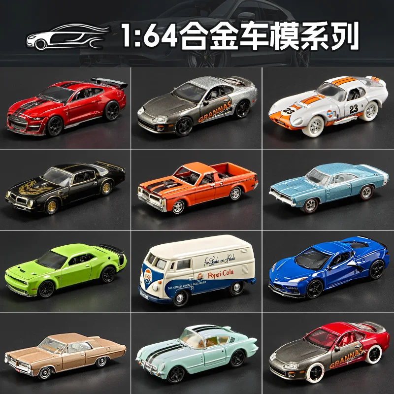 1:64 pontiac firebird t1 gt500 série liga requintada mini modelo de carro simulação clássico carro esportivo deslizante brinquedo carro ornamento