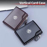 Car PU Leather Driver's License Card Holder Case Coin Pocket Wallet For Morris Garages MG 3 5 6 7 HS ZS GS Hector TF GT ZR RX5
