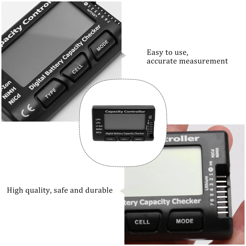 RC Cellmeter-7 Цифровая проверка емкости аккумулятора Lipo Life Li-Ion Nimh Nicd