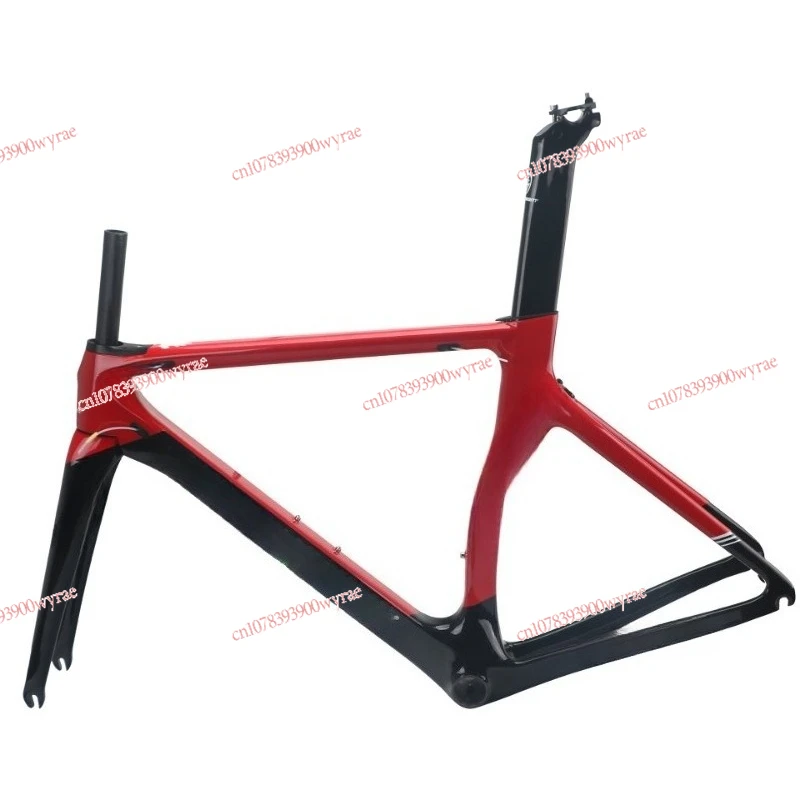 

Carbon fiber bicycle frame windbreaker road frame black red/x-16 series
