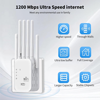 1200Mbps Wireless WIFi Repeater WiFi Extender Signal Amplifier Dual-band 2.4GHz/5GHz WiFi Enhancer For Home and Small Office