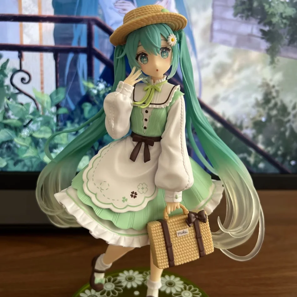 Hatsune Miku 20cm Desktop Action Figure - Kawaii Girl Anime Figurine Fashion Country Ver Adorable Model Toy for Decor view 3