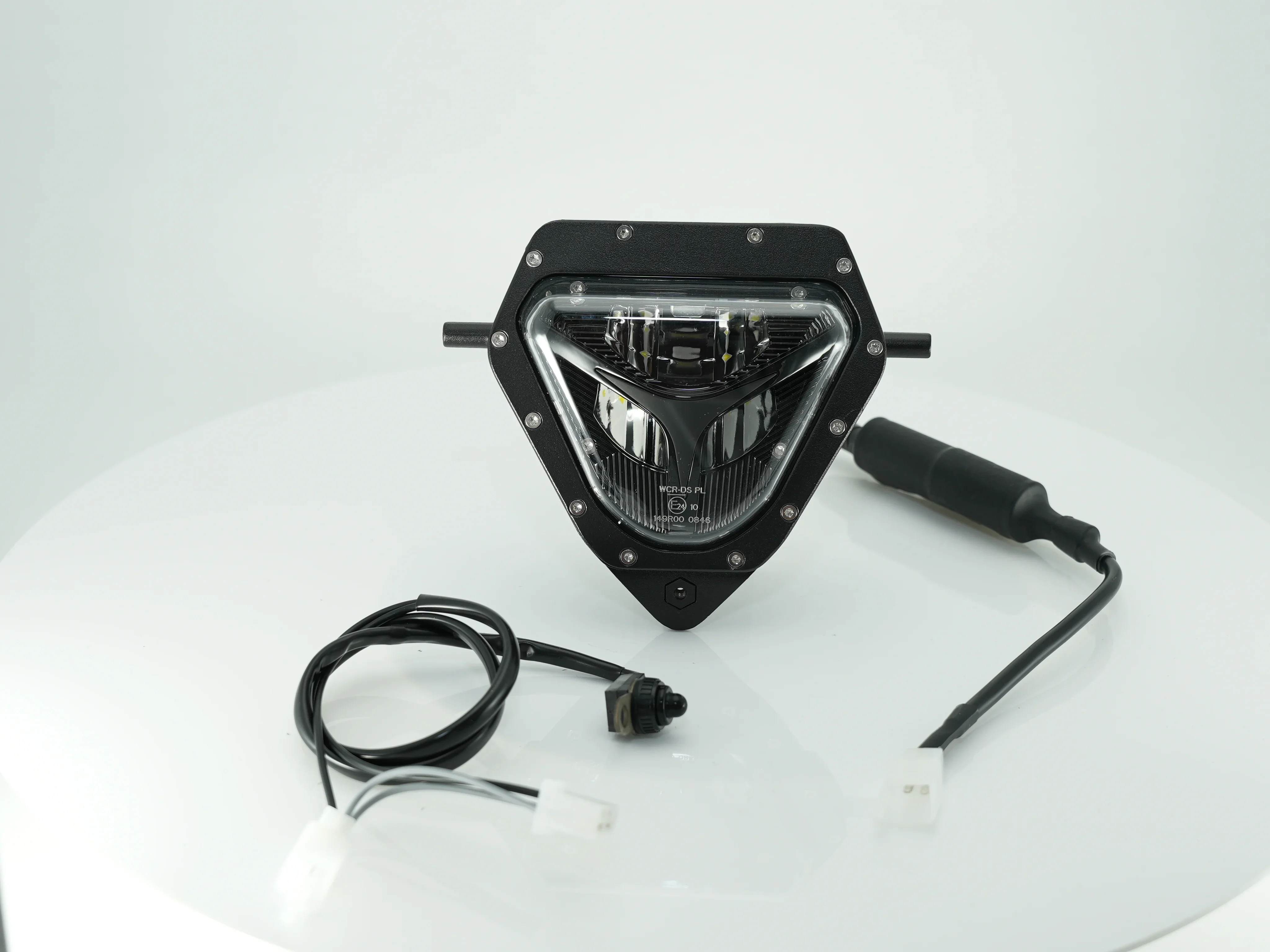E24 Emark LED Headlight Assembly Dirt Bike Headlamp Hi-Low For 2012-2023 SHERCO SE SEF 250 300 450 500 offroad enduro