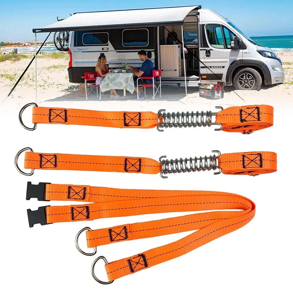 Awning Fixing Strap Motorhome Camper Van Adjustable Windproof And Sunshade Canopy Fixing Strap Roof Fixing Belt RV Accessory