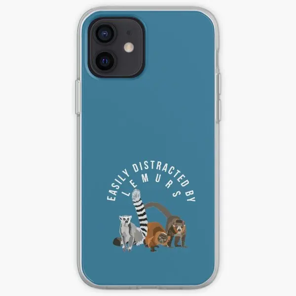 Easily Distracted By Lemurs Iphone Tough  Phone Case Customizable for iPhone 11 12 13 14 Pro Max Mini X XS XR Max 6 6S 7 8 Plus